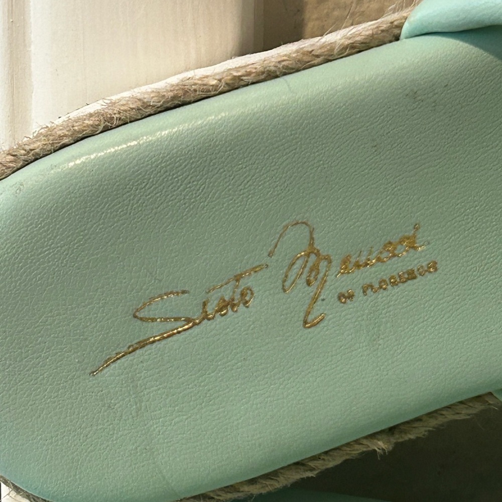 Sesto Meucci soft leather flat slide sandal women Spain size 8M - Picture 10 of 11